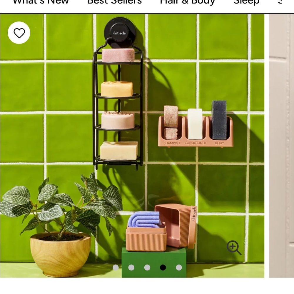 Kitsch Black Shower Caddy - Picture 3 of 5
